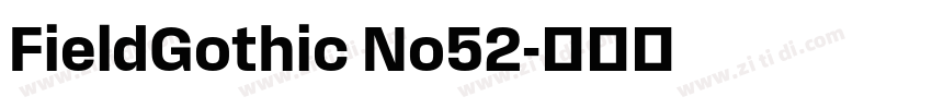 FieldGothic No52字体转换